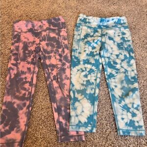 Athleta girl Tie-Dye capri length Leggings